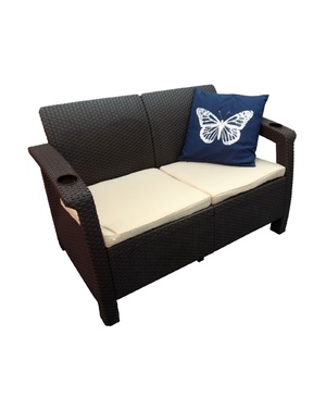 Двухместный диван (Россия)Yalta Sofa 2 Seat коричневый